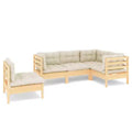vidaXL Garden Lounge Set natural pine