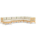 vidaXL Modular Garden Lounge Set - Solid Pinewood, Cushions