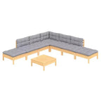 vidaXL Ensemble de canapés de patio modernes avec coussins en différentes couleurs