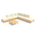 vidaXL Ensemble de canapés de patio modernes avec coussins en différentes couleurs