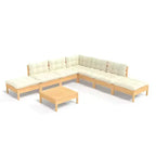 vidaXL Ensemble de canapés de patio modernes avec coussins en différentes couleurs