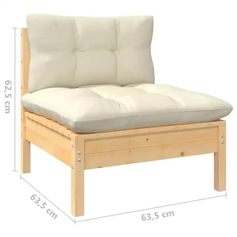 vidaXL Outdoor Lounge Set with Cushions in Different Colors
