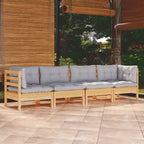 vidaXL Outdoor Lounge Set with Cushions in Different Colors