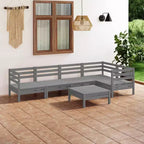 vidaXL Garden Lounge Set Solid pinewood 6 Piece Set Modular