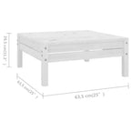 vidaXL Garden Lounge Set Solid pinewood 6 Piece Set Modular