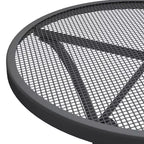 vidaXL Garden Dining Set with Expanded Metal Mesh in Charcoal