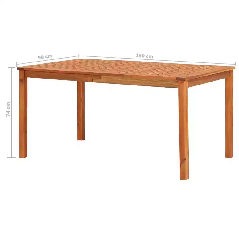 vidaXL Outdoor Dining Set Solid Wood Acacia Set Durable