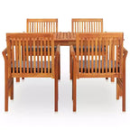 vidaXL Outdoor Dining Set Solid Wood Acacia Set Durable