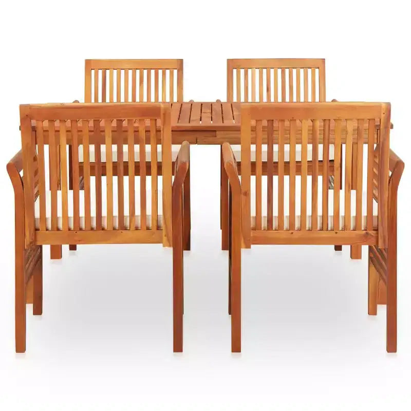 vidaXL Outdoor Dining Set Solid Wood Acacia Set Durable