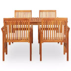 vidaXL Outdoor Dining Set Solid Wood Acacia Set Durable