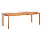 vidaXL Outdoor Dining Set with Cushions - Solid Acacia Wood