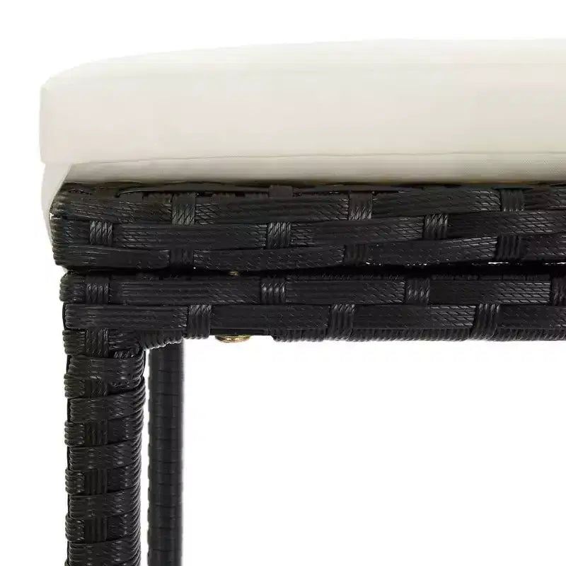 vidaXL Patio Bar Set Bar Table and Stools Patio Furniture Set with Cushions