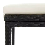 vidaXL Patio Bar Set Bar Table and Stools Patio Furniture Set with Cushions