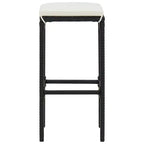 vidaXL Patio Bar Set Bar Table and Stools Patio Furniture Set with Cushions