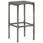 vidaXL Patio Bar Set Bar Table and Stools Patio Furniture Set with Cushions