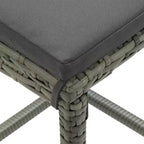 vidaXL Patio Bar Set Bar Table and Stools Patio Furniture Set with Cushions