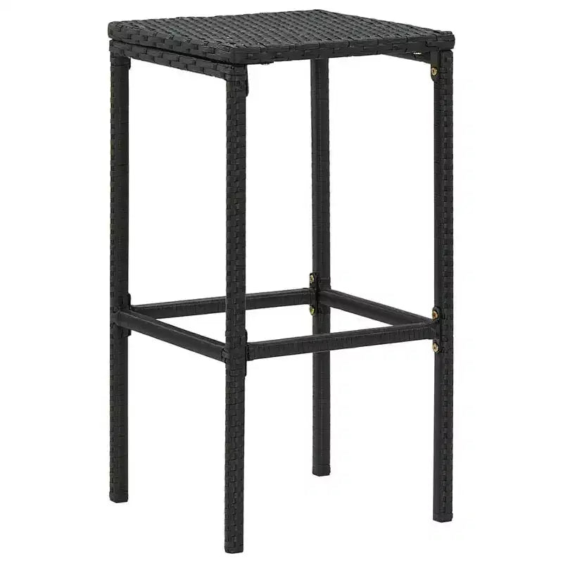 vidaXL Patio Bar Set Bar Table and Stools Patio Furniture Set with Cushions