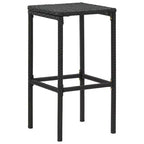 vidaXL Patio Bar Set Bar Table and Stools Patio Furniture Set with Cushions