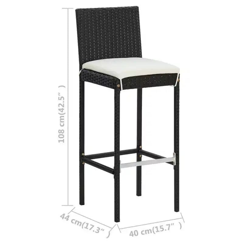 vidaXL Modern Outdoor Dining Set with Cushions - Choose Your Color