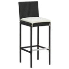 vidaXL Modern Outdoor Dining Set with Cushions - Choose Your Color