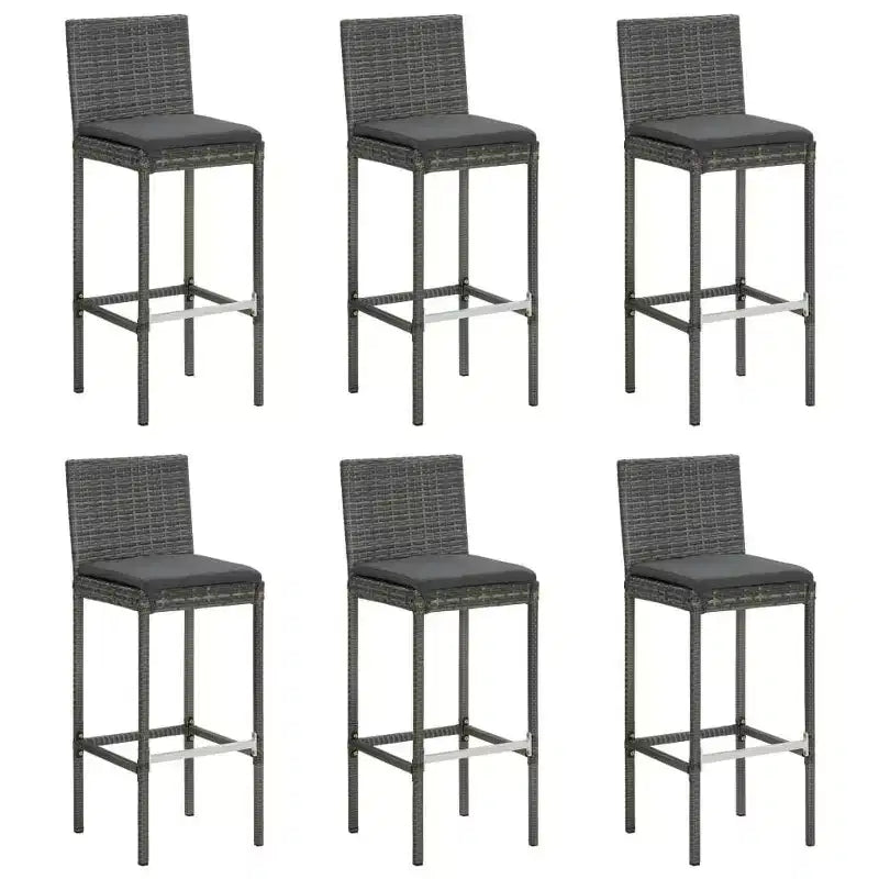 vidaXL Modern Outdoor Dining Set with Cushions - Choose Your Color