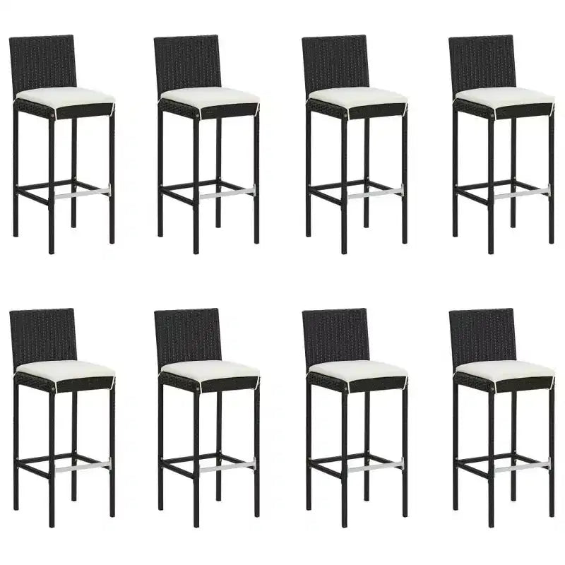 vidaXL Modern Outdoor Dining Set with Cushions - Choose Your Color