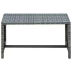 vidaXL Ensemble de canapés Résine tressée, acier revêtu par poudre, polyester Moyen