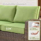 Ensemble de meubles de patio HOMLUX 8 pièces pour conversation extérieure