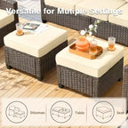 Ensemble de meubles de patio HOMLUX 8 pièces pour conversation extérieure