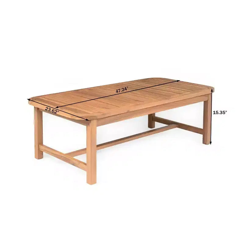 Christopher Knight Home Winona Patio 5 Piece Farmhouse Acacia Wood Wicker Seating Set with Slatted Coffee Table