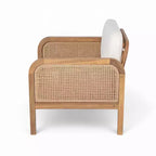 Christopher Knight Home Winona Patio 5 Piece Farmhouse Acacia Wood Wicker Seating Set with Slatted Coffee Table