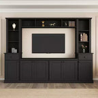 Meuble TV grand format Clihome avec ensemble mural de divertissement et pont pour salon