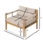 Christopher Knight Home Ananya Modern Patio Acacia Wood Seating Set with Slatted Side Table