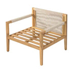 Christopher Knight Home Ananya Modern Patio Acacia Wood Seating Set with Slatted Side Table