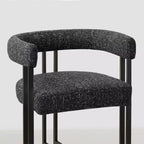 Modern 24 Counter Height Bar Stools Set of 8, Curved Back and Armrests, Fabric Upholstered Counter Stools for Kitchen Island or Bar-Panipeachy