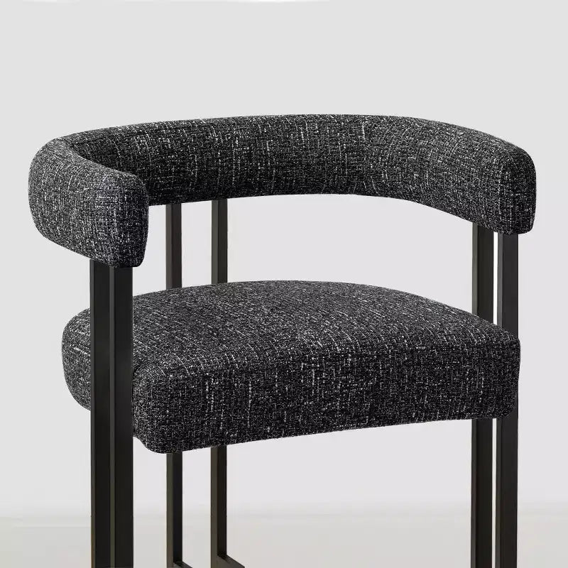Modern 24 Counter Height Bar Stools Set of 8, Curved Back and Armrests, Fabric Upholstered Counter Stools for Kitchen Island or Bar-Panipeachy