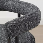 Modern 24 Counter Height Bar Stools Set of 8, Curved Back and Armrests, Fabric Upholstered Counter Stools for Kitchen Island or Bar-Panipeachy