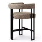 Modern 24 Counter Height Bar Stools Set of 8, Curved Back and Armrests, Fabric Upholstered Counter Stools for Kitchen Island or Bar-Panipeachy