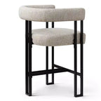 Modern 24 Counter Height Bar Stools Set of 8, Curved Back and Armrests, Fabric Upholstered Counter Stools for Kitchen Island or Bar-Panipeachy