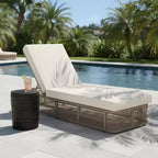 Christopher Knight Home Bhavya Salon de jardin moderne avec chaises longues en fer et corde