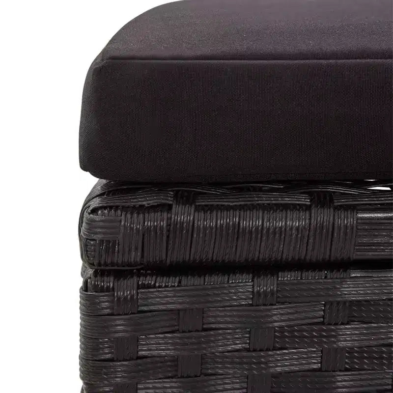 vidaXL Salon de jardin avec coussins, 6 pièces, en résine tressée