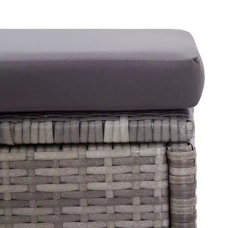 vidaXL Salon de jardin avec coussins, 6 pièces, en résine tressée