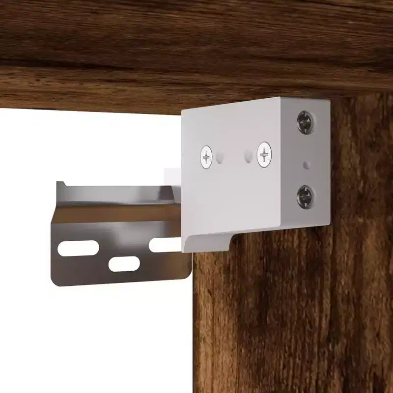 vidaXL Ensemble de meubles de salle de bain avec étagère 2 pcs Bois d'ingénierie Meuble sous-lavabo
