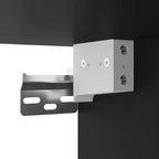 vidaXL Ensemble de meubles de salle de bain avec étagère 2 pcs Bois d'ingénierie Meuble sous-lavabo