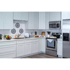 CASAINC 36 W x 34.5 H x 24 D Shaker Base Kitchen Cabinet with 3 Drawers, Solid Wood Frame, Water-Based Low-VOC Paint, Soft-Close, RTA, Dove Gray