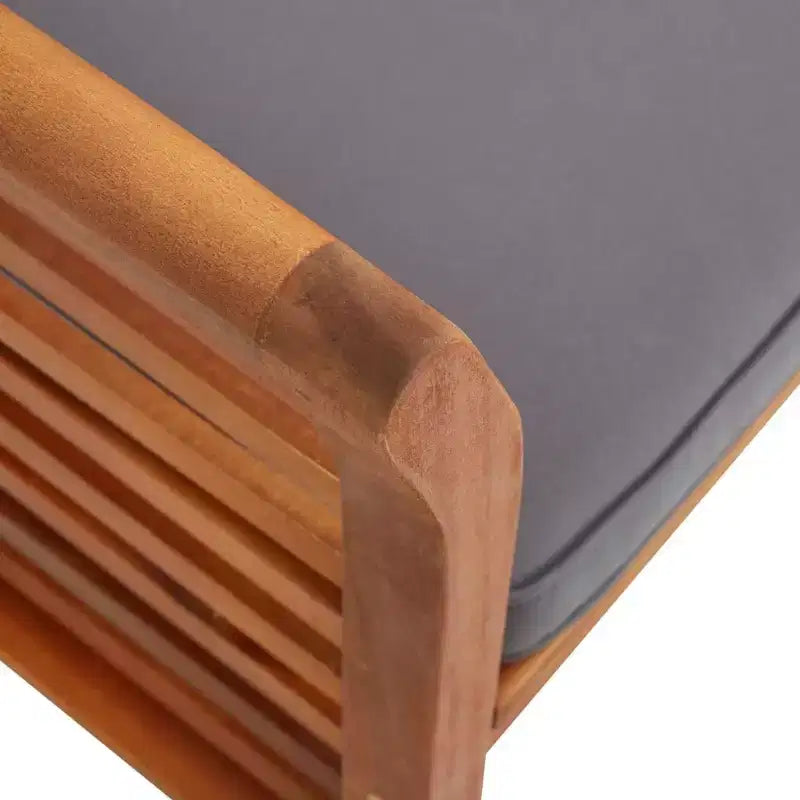 vidaXL Ensemble de salle à manger d'extérieur 3 pièces en bois d'acacia massif avec coussins
