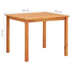 vidaXL Ensemble de salle à manger d'extérieur 3 pièces en bois d'acacia massif avec coussins