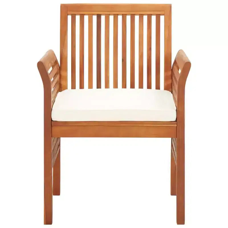 vidaXL Ensemble de salle à manger d'extérieur 3 pièces en bois d'acacia massif avec coussins