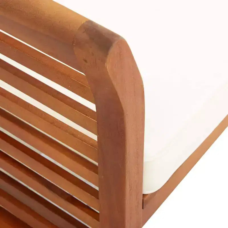 vidaXL Ensemble de salle à manger d'extérieur 3 pièces en bois d'acacia massif avec coussins