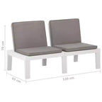 vidaXL Garden Lounge Set Plastic Normal Seats 4 Garden Lounge Set